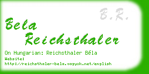 bela reichsthaler business card